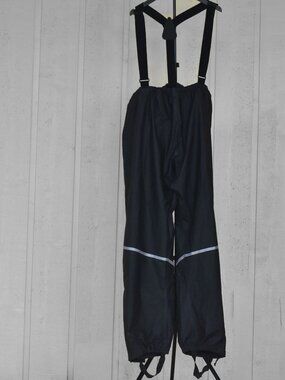 Nelson-Rigg Ax-1 Motorcycle Rain Pants Suspenders Stirrups Black Mens Size 3XL